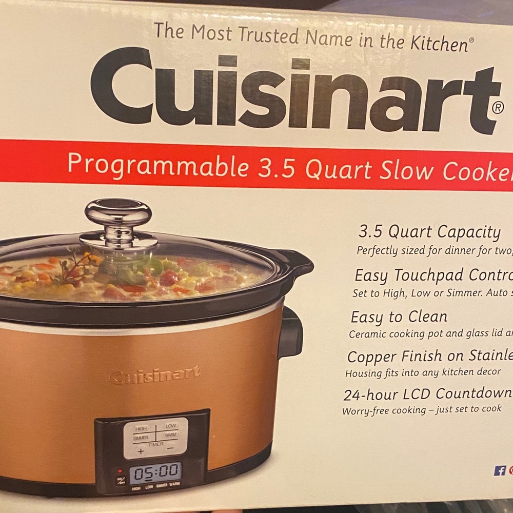 Cuisinart Copper Slow Cooker with LCD Timer - Picture 2 of 3